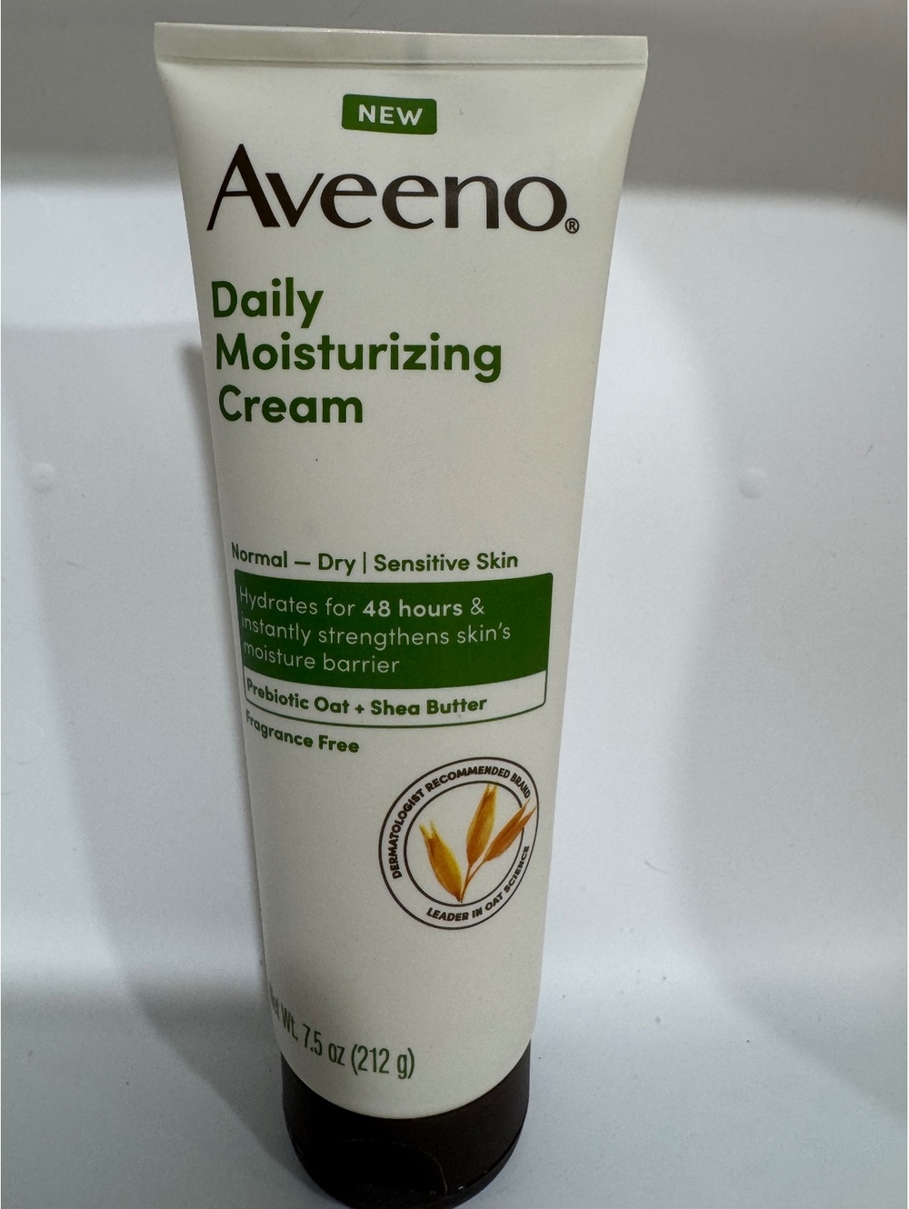 Aveeno Daily Moisturizing Cream for Normal to Dry Sensitive Skin 7.5 oz